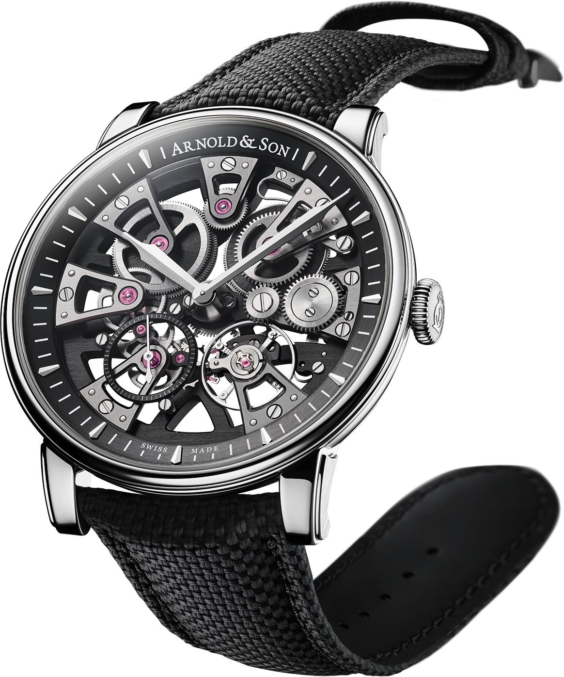 Arnold & Son Nebula 1NEAS Black Dial, Stainless Steel, 41.5 mm, 3.0 hz