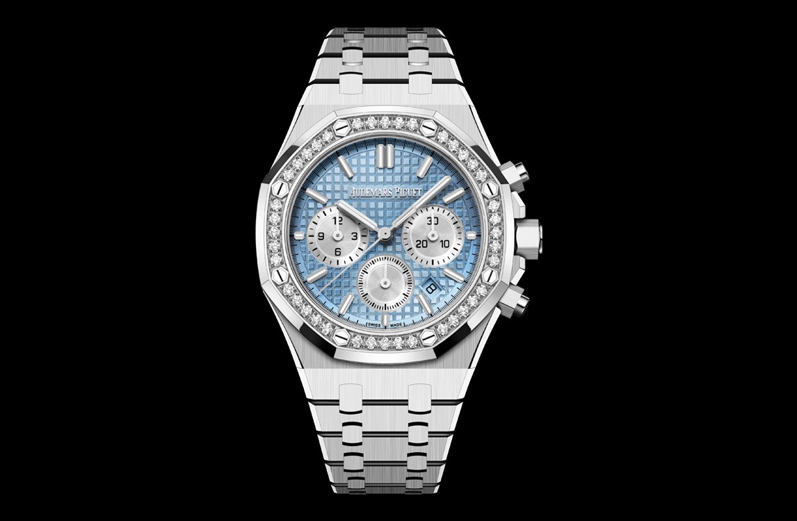 バッチ Audemars Piguet Royal Oak 26715 Light Blue Dial, Stainless Steel