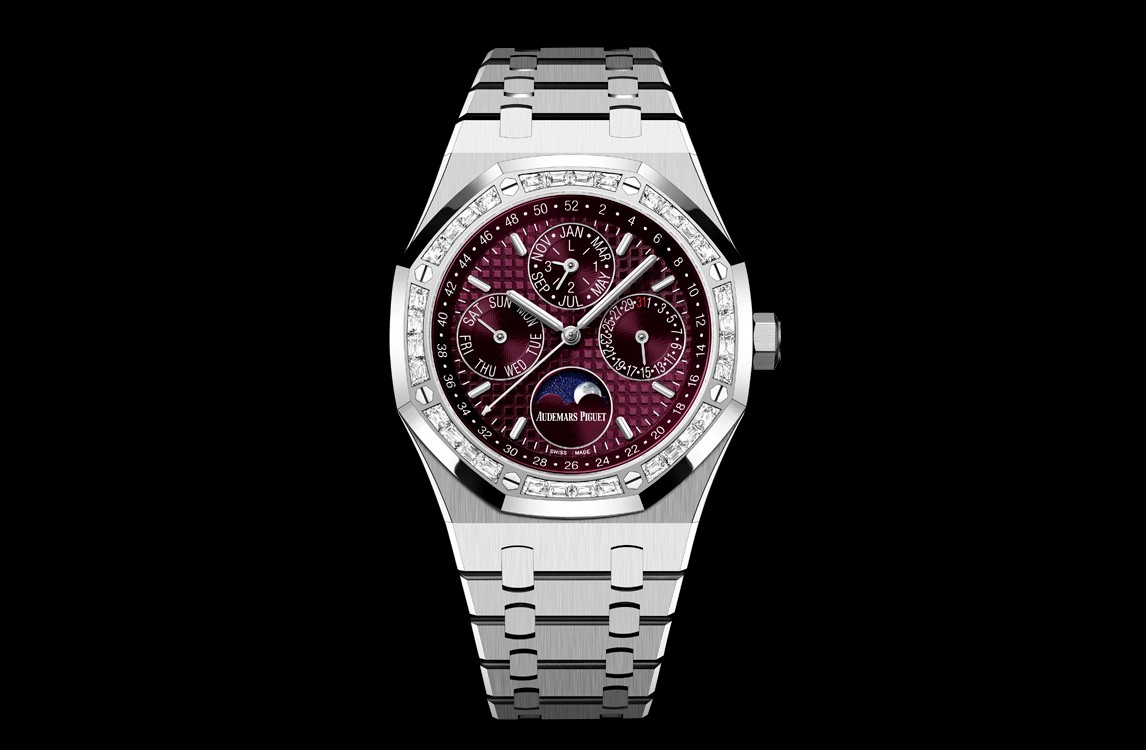 Audemars Piguet Royal Oak 26598 Purple Dial, 18 Carat White Gold