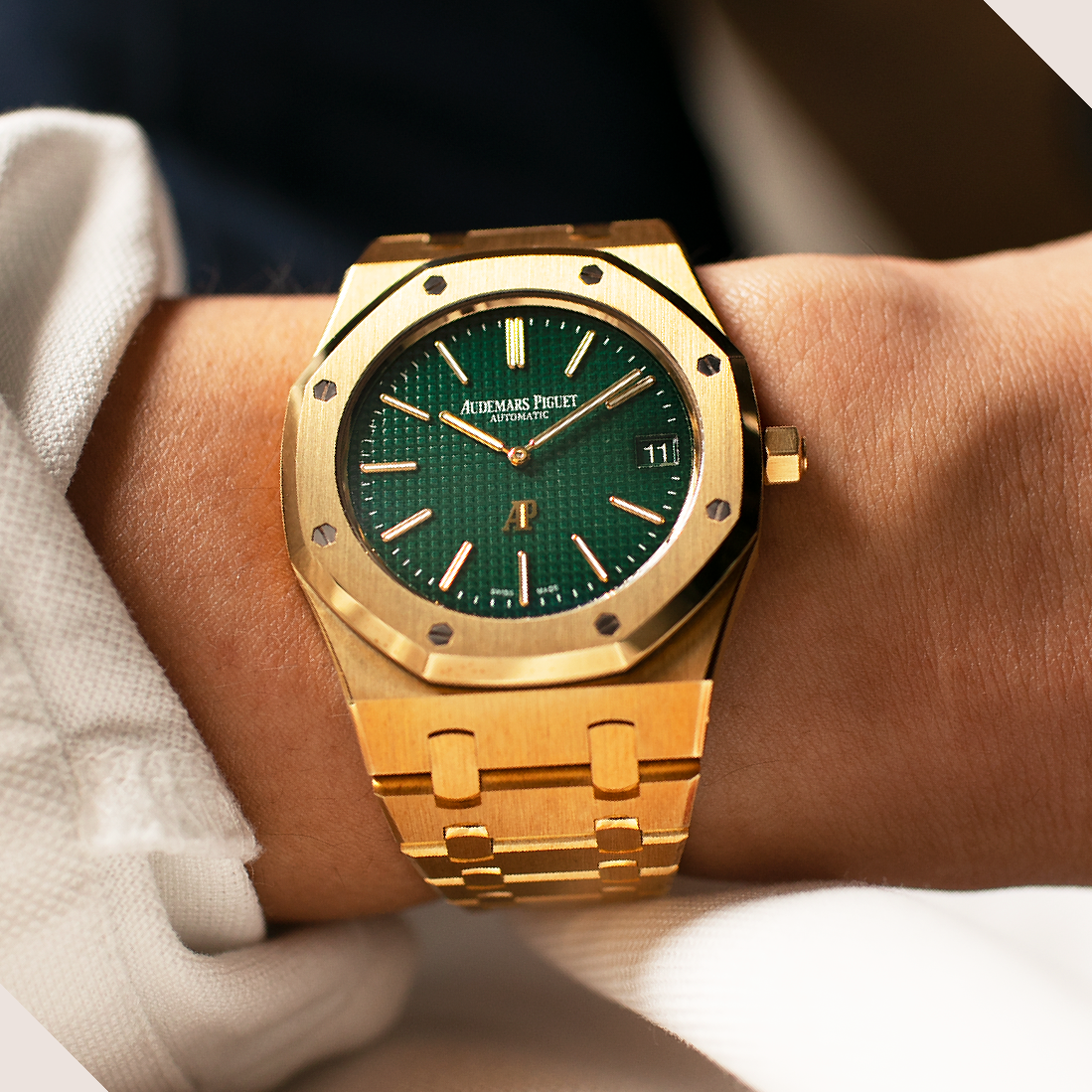 Audemars Piguet Royal Oak 15205 Petite Tapisserie Dial, Yellow