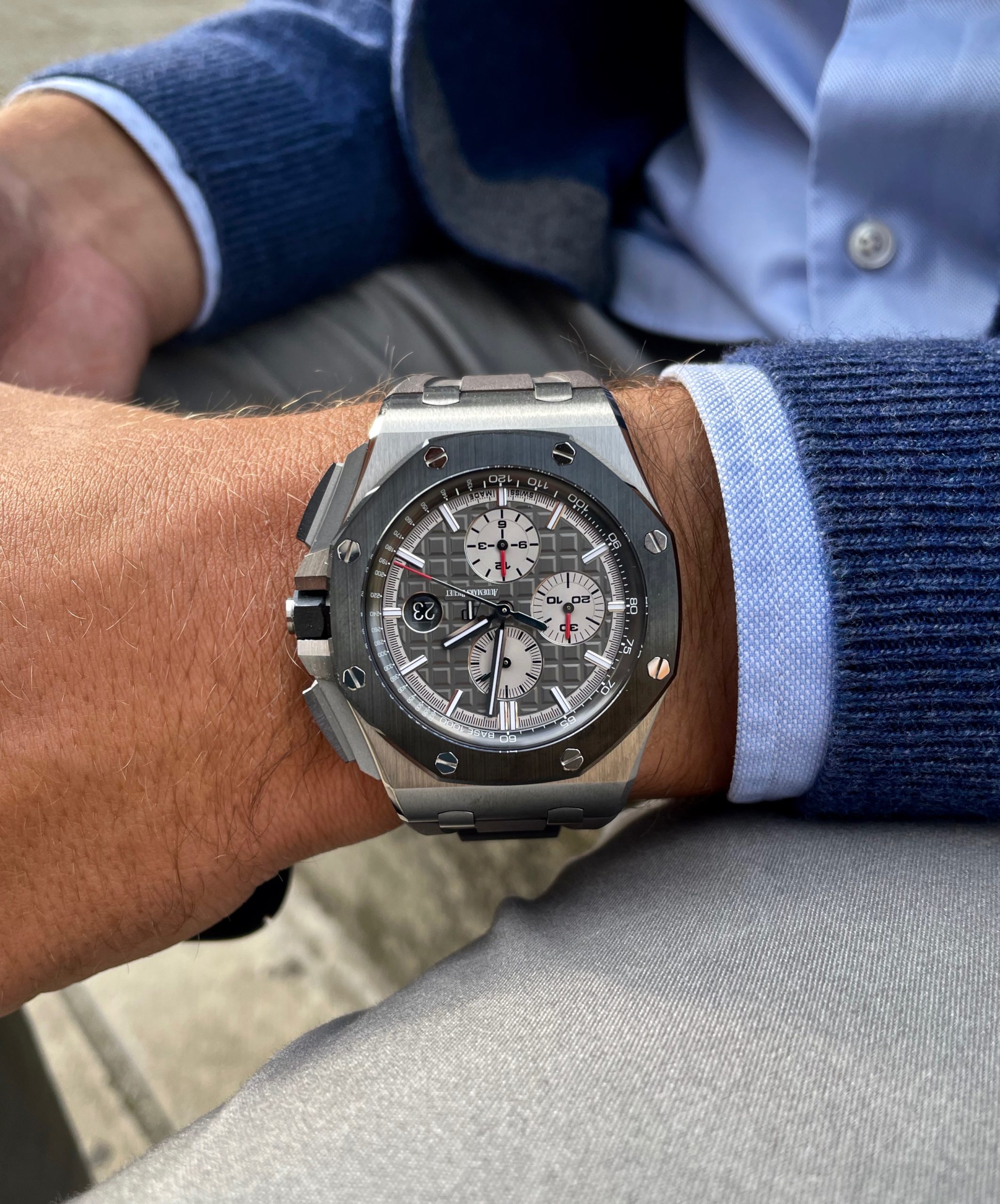 Audemars Piguet Royal Oak Offshore 26400 Slate Grey Dial, Titanium