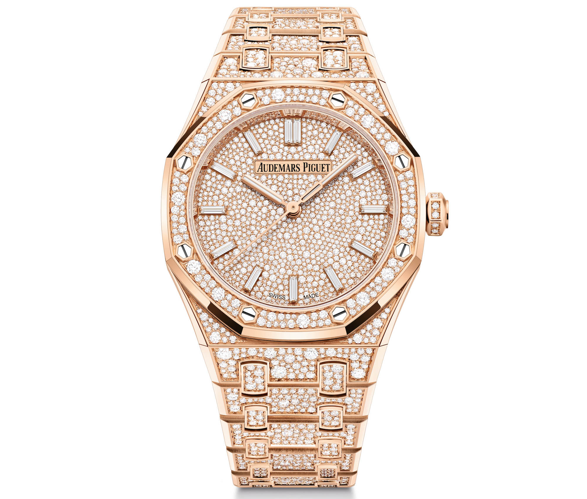 Audemars Piguet Royal Oak 77452 18 Carat Pink Gold, 34.0 mm, Self