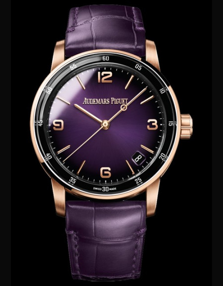 Audemars Piguet CODE 11.59 15210 Purple Dial, 18 Carat Pink Gold