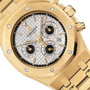 Audemars Piguet Royal Oak 25960 Silver Dial, 18kt Yellow Gold
