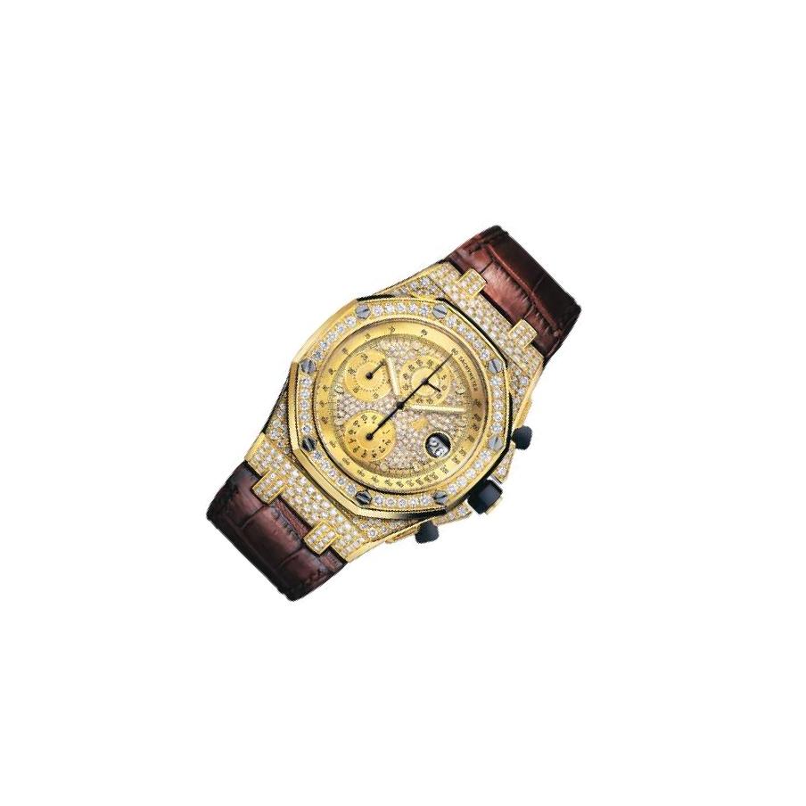 Audemars Piguet Royal Oak Offshore 26067 Diamond Pave Dial, 18kt