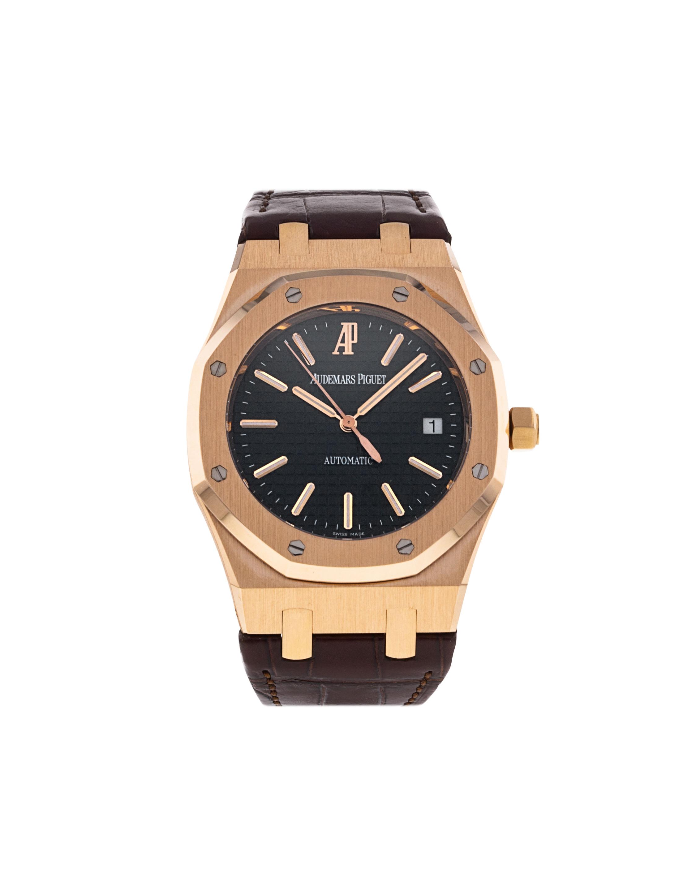 Audemars Piguet Royal Oak 15300 Leather Strap Custom Alligator