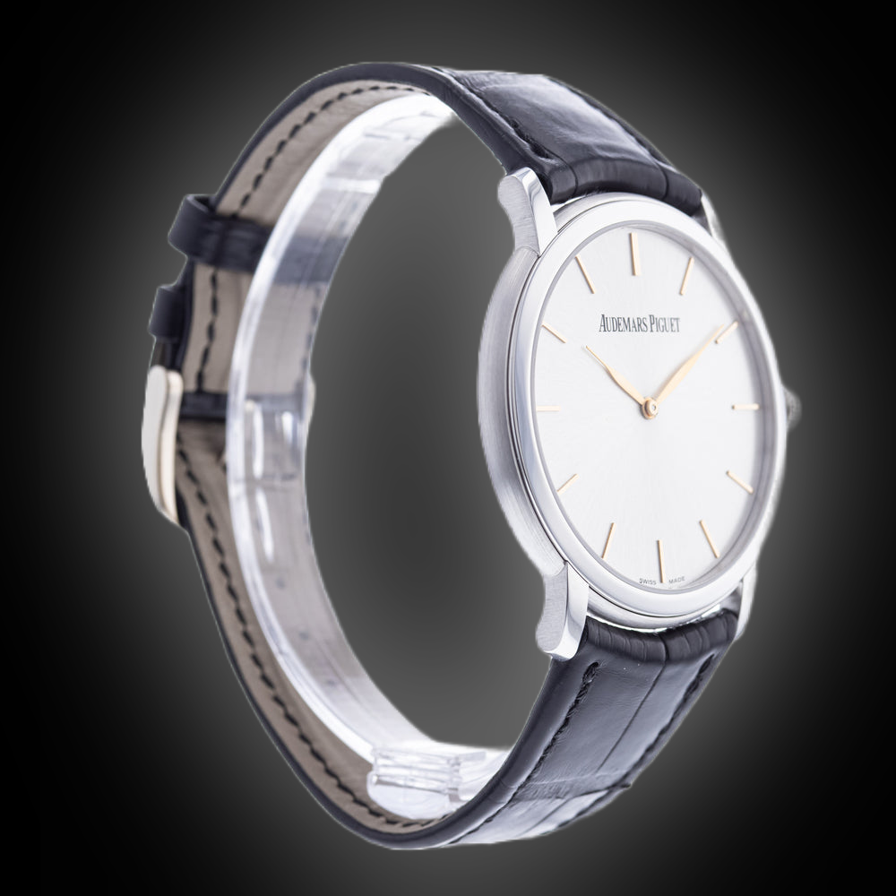 Audemars Piguet Jules Audemars 15180 Silver Dial, 18kt White Gold