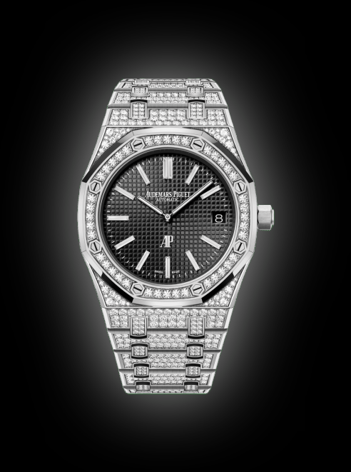 Audemars Piguet Royal Oak 15202 Smoked Green Dial, 950 Platinum