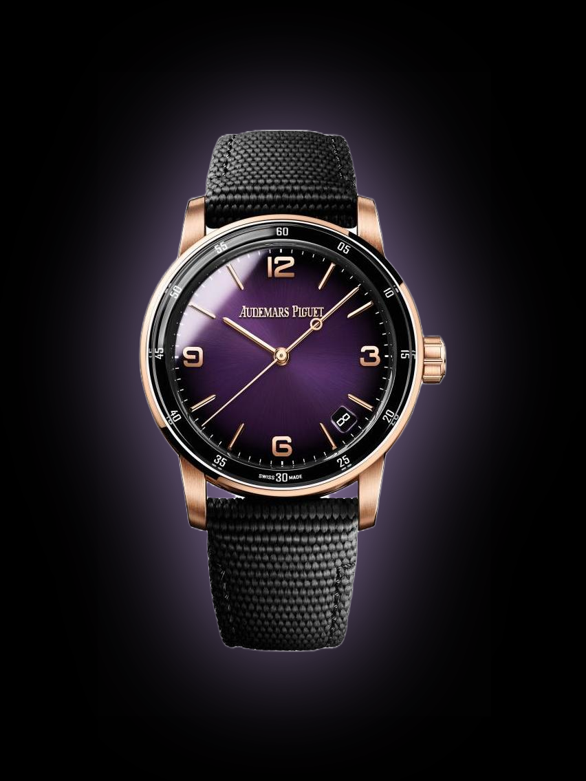 アムウェイ Audemars Piguet CODE 11.59 15210 Purple Dial, 18 Carat Pink Gold