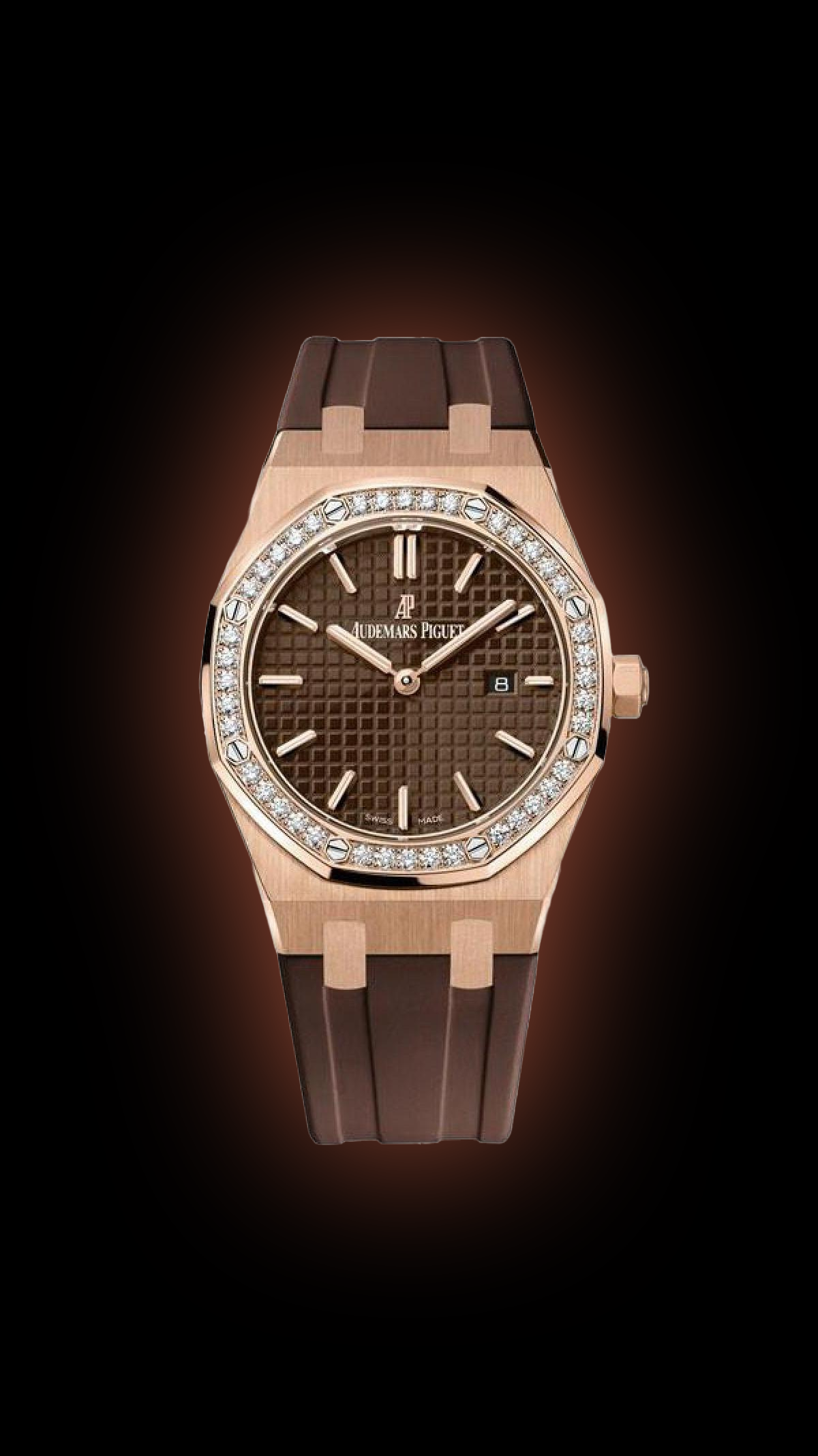 Audemars Piguet Royal Oak 67651 Grande Tapisserie Dial, Pink Gold, 33.0 ...