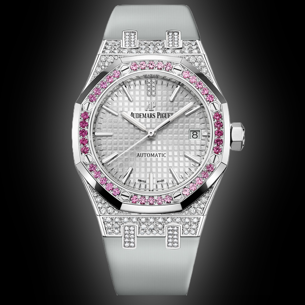 Audemars Piguet Royal Oak 15452 Rhodium-Toned Dial, 18 Carat