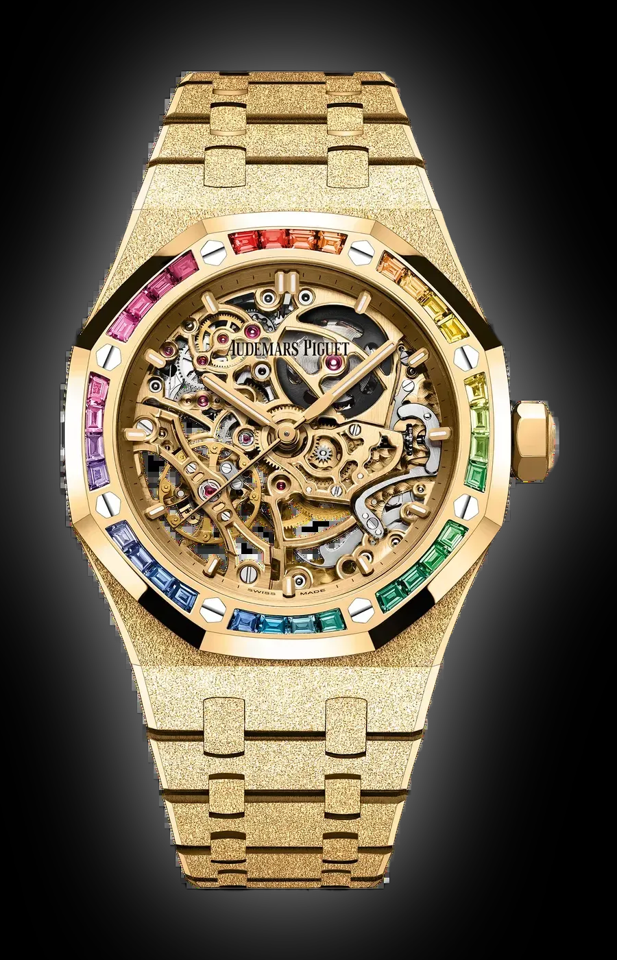 Audemars Piguet Royal Oak 15468 Hammered 18 Carat White Gold, 37.0