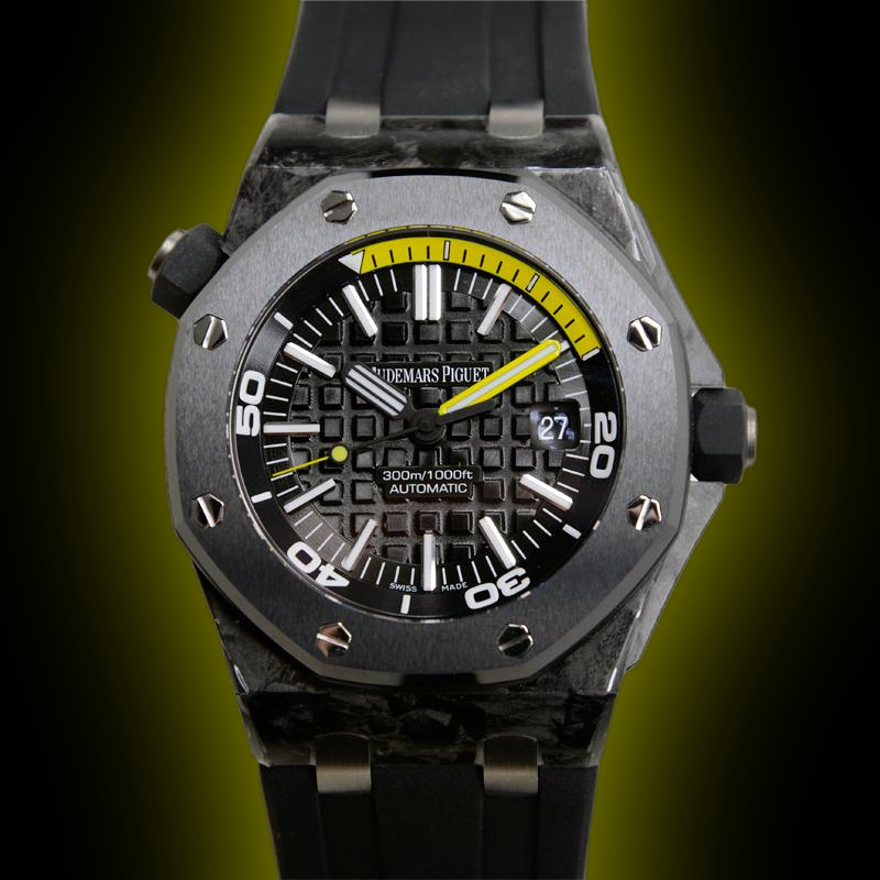 Audemars Piguet Royal Oak Offshore 15706 Black Dial, Forged Carbon