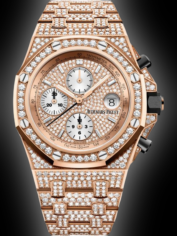 Audemars Piguet Royal Oak Offshore 26476 Pink Gold Dial, 42.0 mm