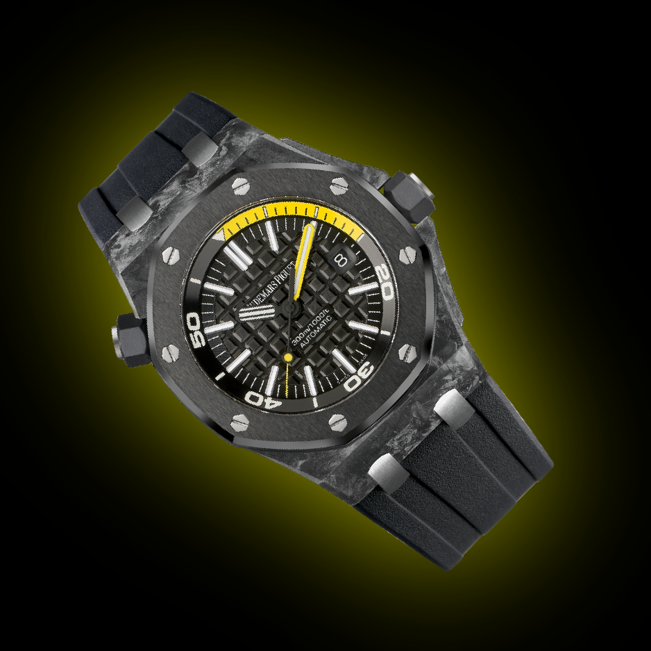 Audemars Piguet Royal Oak Offshore 15706 Black Dial, Carbon Fiber