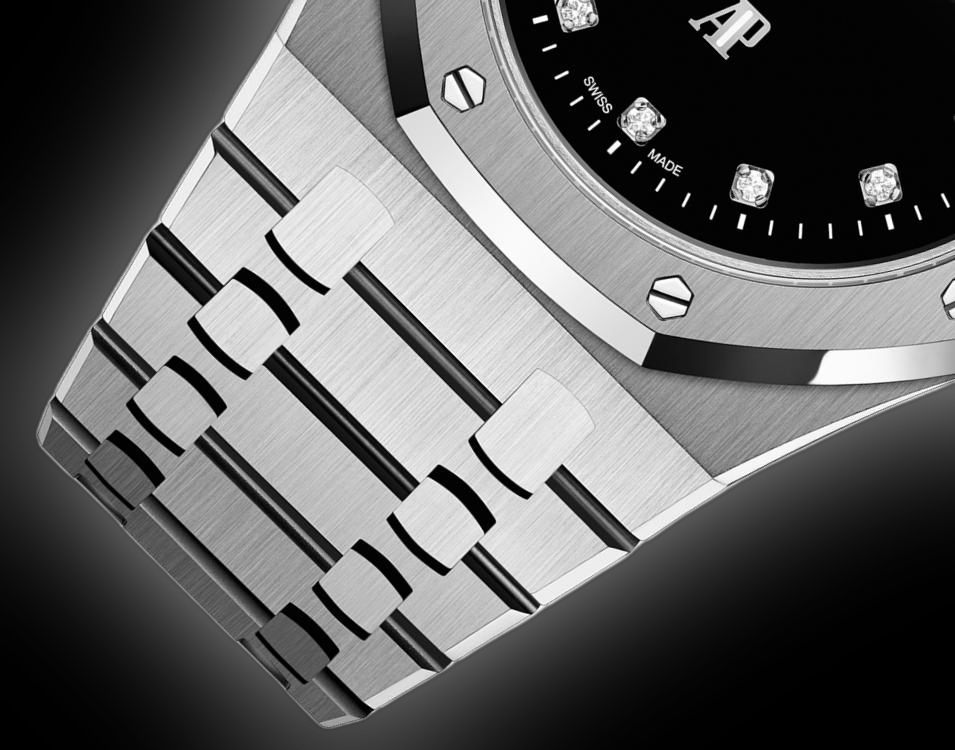 Audemars Piguet Royal Oak 15206 Black Dial, Extra Thin Platinum
