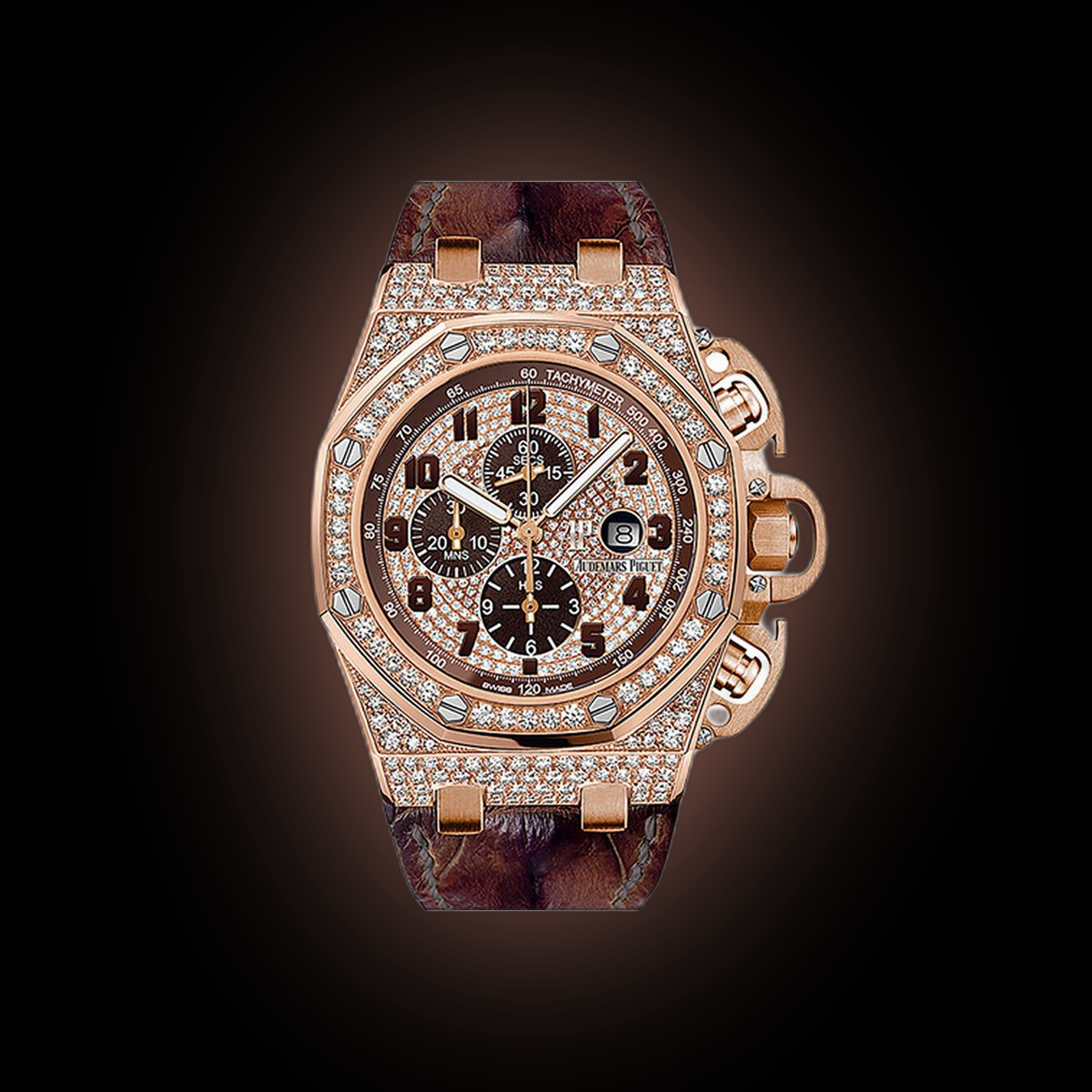 Audemars Piguet Royal Oak Offshore 26215 Paved Dial, 18kt Pink