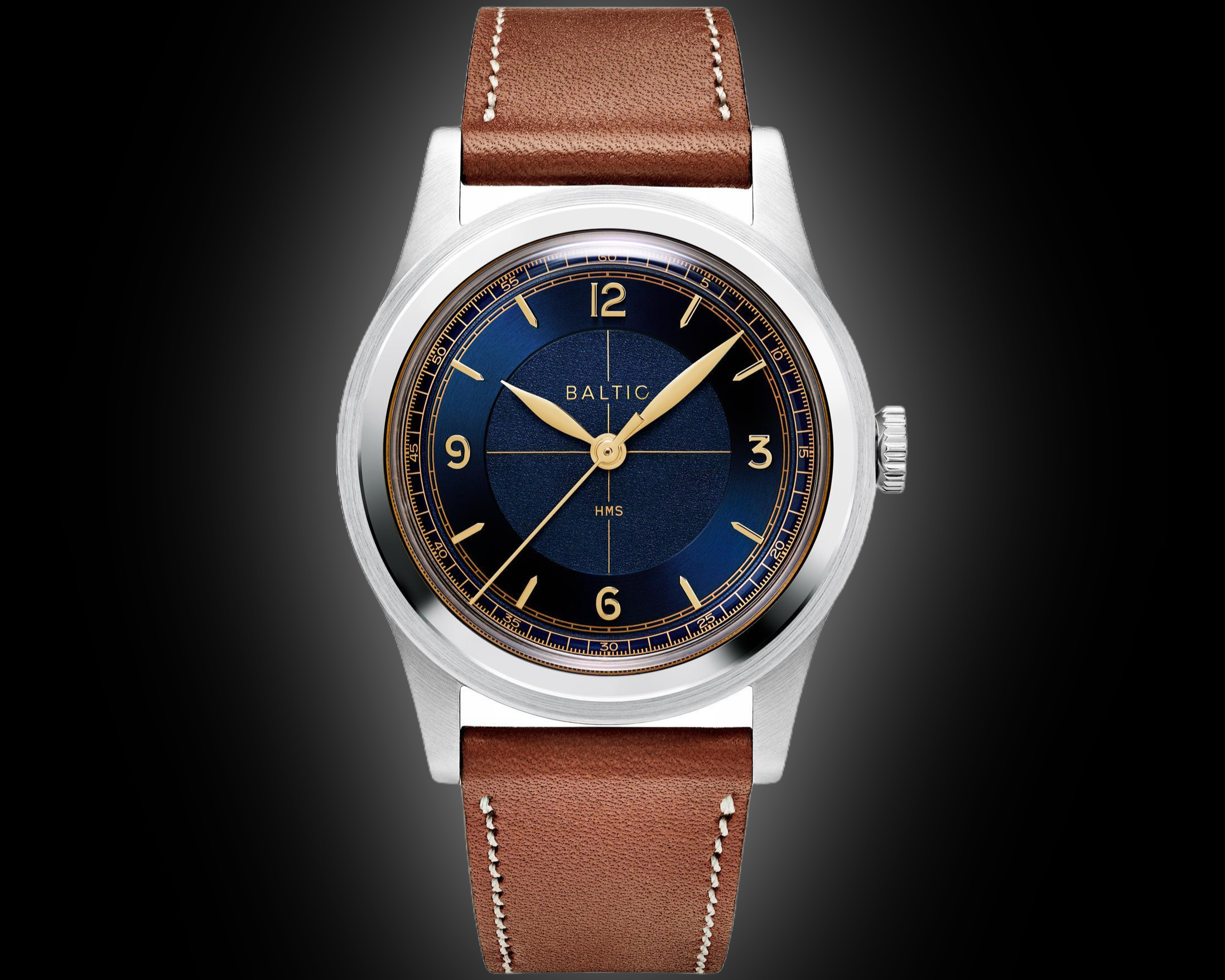 Baltic Watches HMS-002 Blue Gilt Dial, Stainless Steel, 38.0 mm