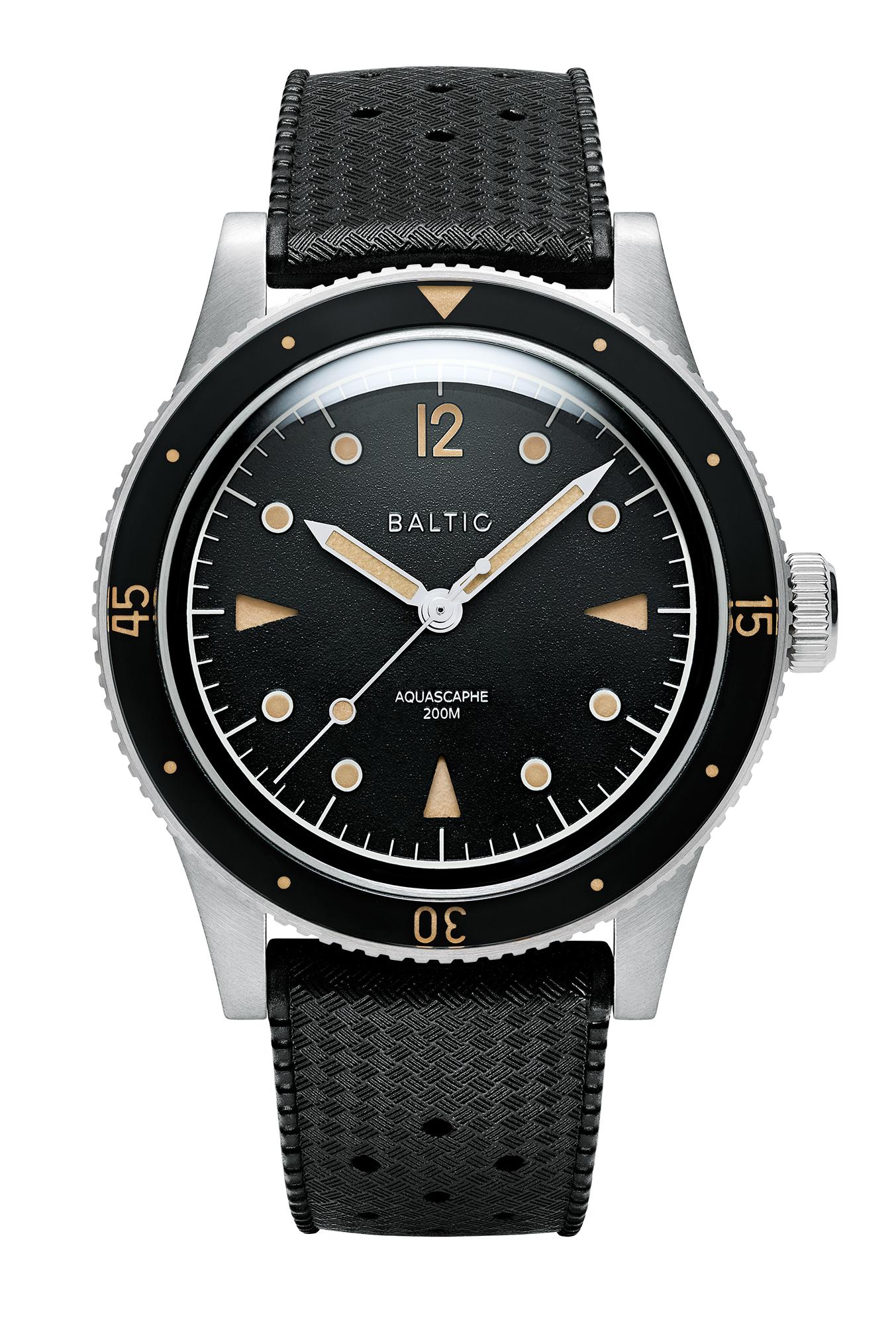 Baltic Watches Aquascaphe Black Dial, Stainless Steel, 39.0 mm