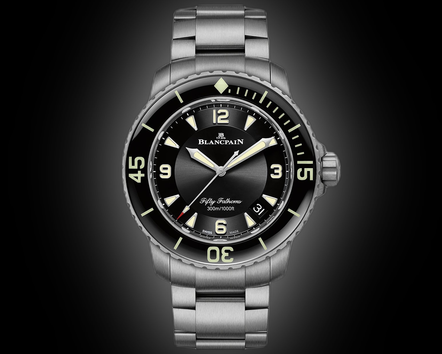 Blancpain Fifty Fathoms 5015 Blue Dial, Red Gold, mm, Self