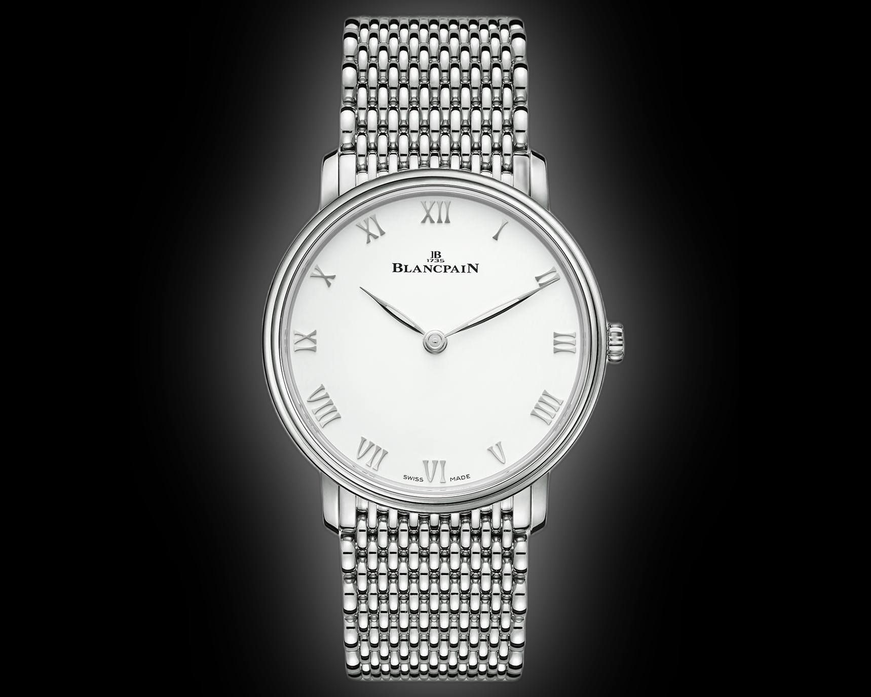 Blancpain Villeret Ultraplate 6605 White Dial, Steel, 39.7 mm, Metal