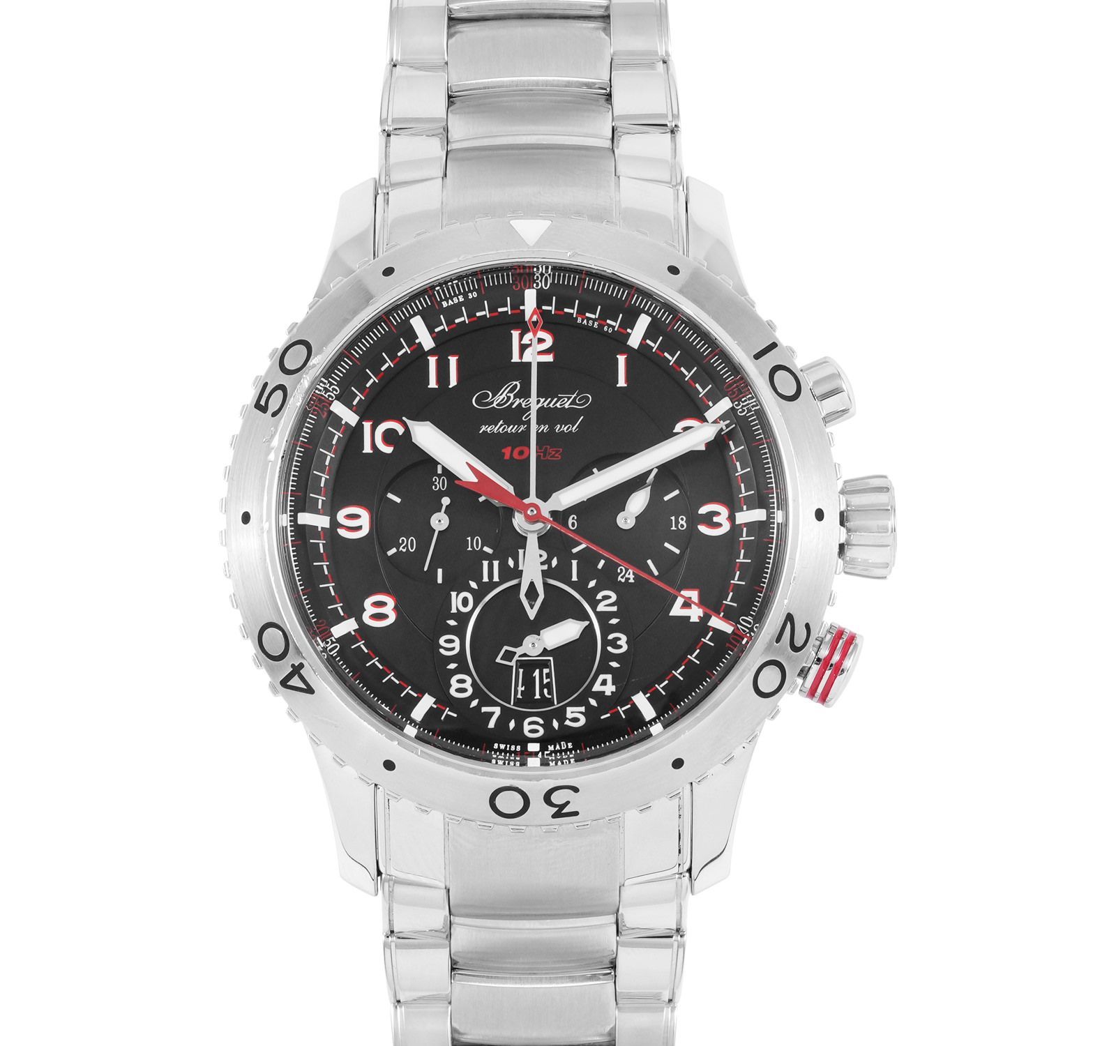 Breguet Type XX 3880ST Black Dial, Stainless Steel, Chronograph