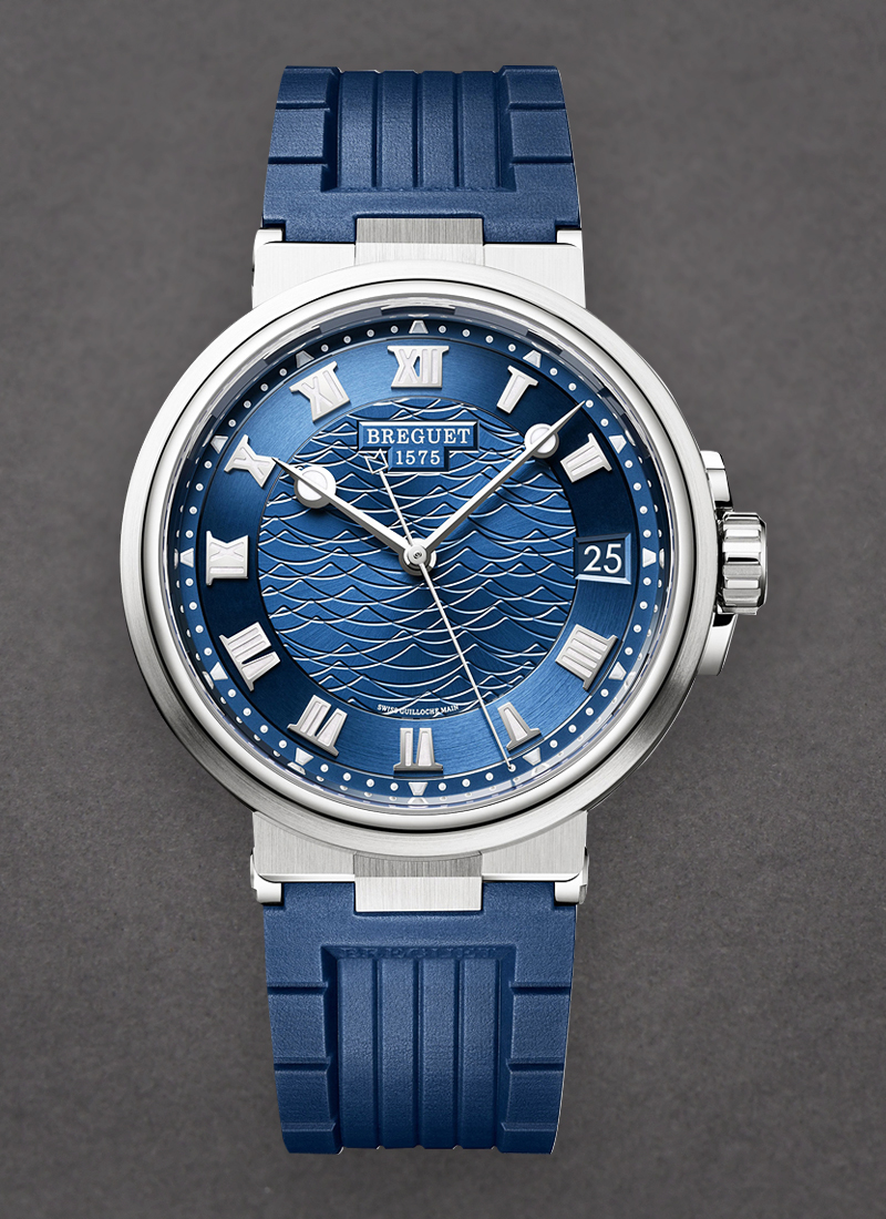 Breguet Marine 5517 Blue Dial, 18K White Gold, 40.0 mm, Self Winding