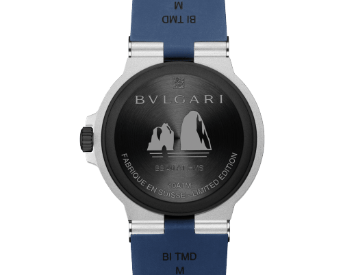 Bulgari Aluminium Capri Blue Dial, Titanium, 40.0 mm, Men's Watch