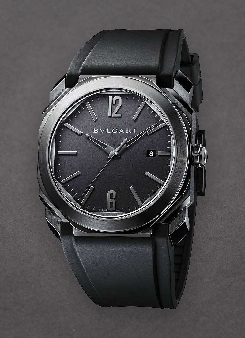 Bulgari Octo Finissimo Senju Black Dial, Titanium, 40.0 mm