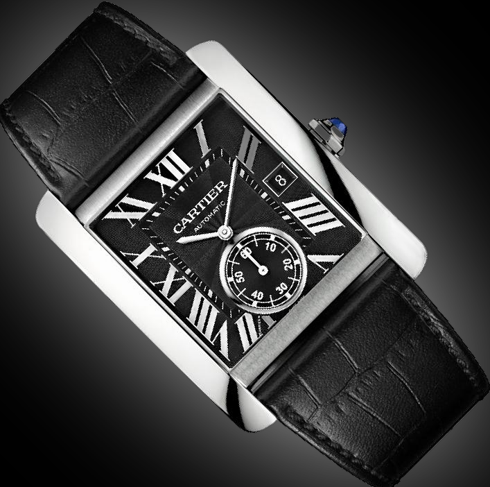 Cartier Tank MC W533 Black Dial, Stainless Steel, 34.3 mm, Self