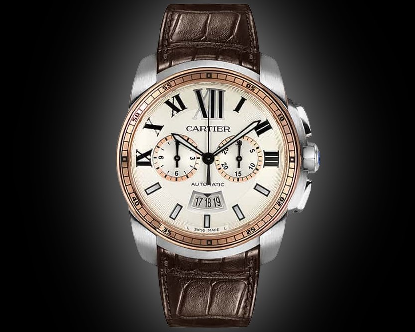 Cartier Calibre de Cartier W710 Silver Dial, Pink Gold, mm