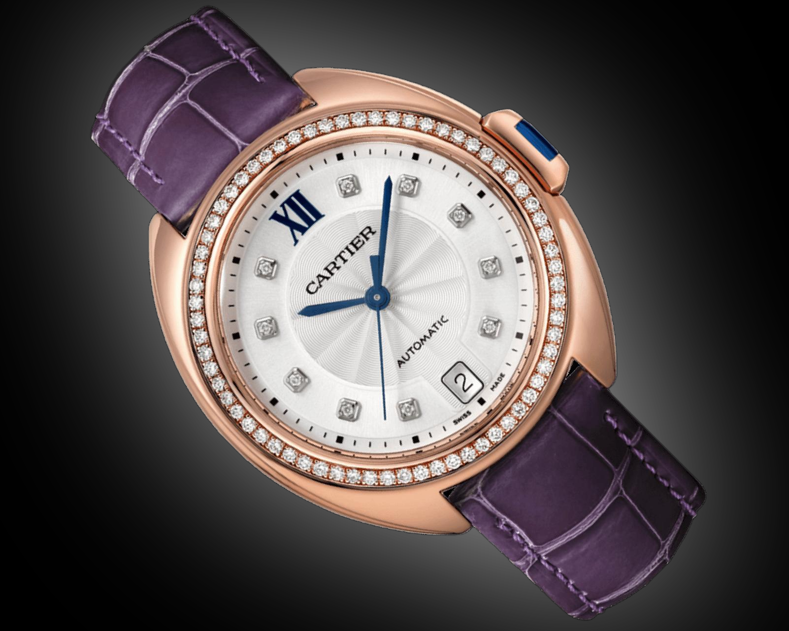 Cartier Clé de Cartier 35 WJCL Silver Dial, Pink Gold, 35.0 mm