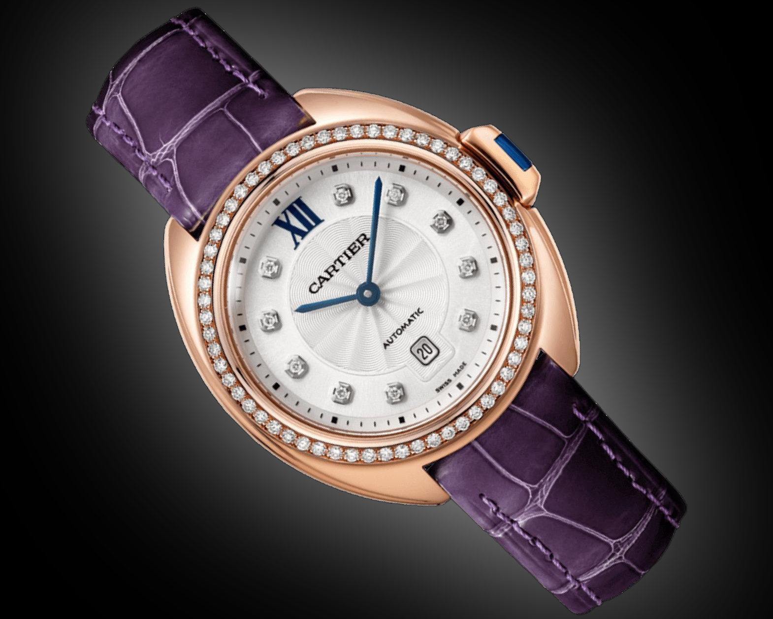 Cartier Clé de Cartier WJCL Flinquã© Sunray Dial, 18kt Rose Gold