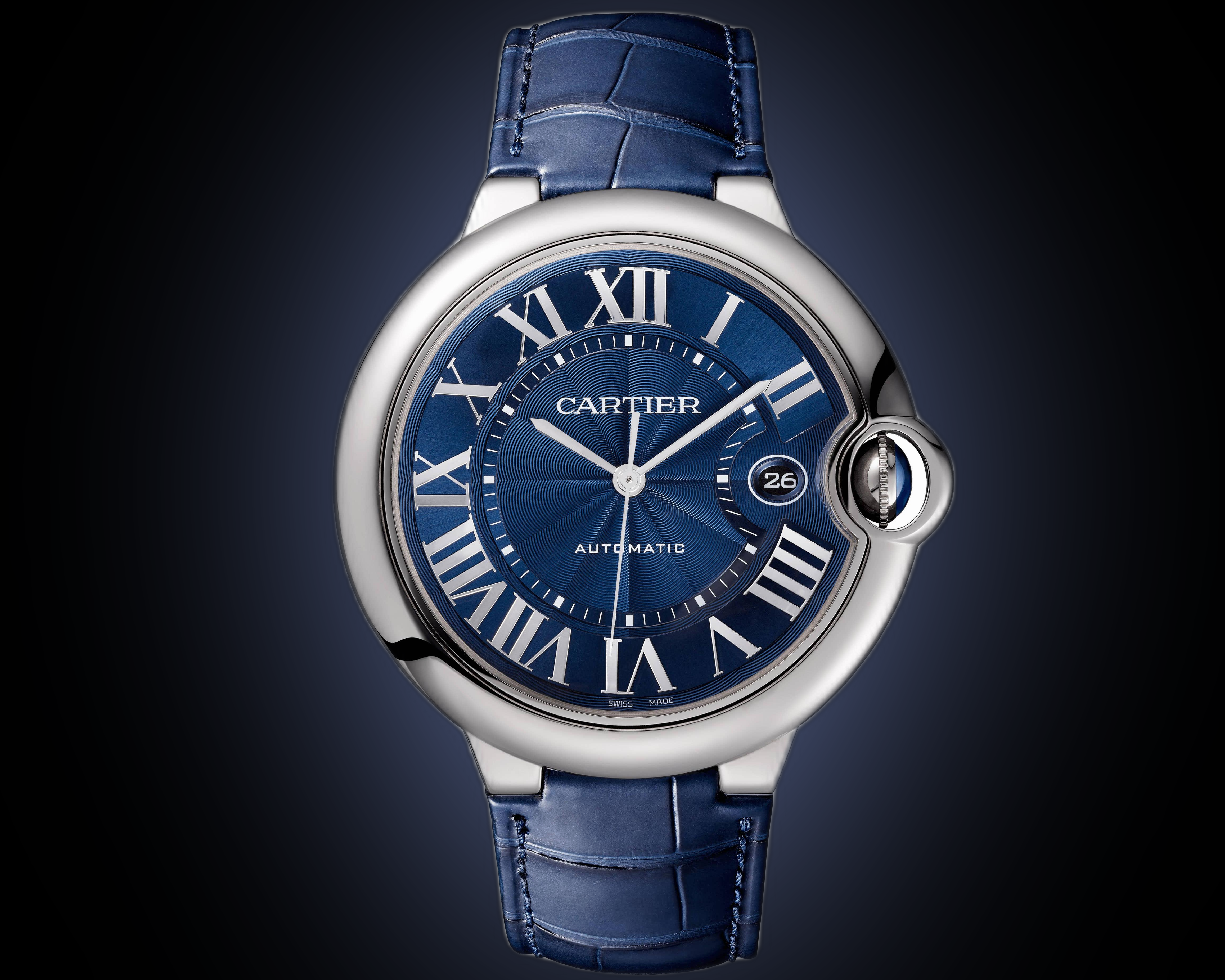 Cartier Ballon Bleu de Cartier WSBB Blue Dial, Stainless Steel