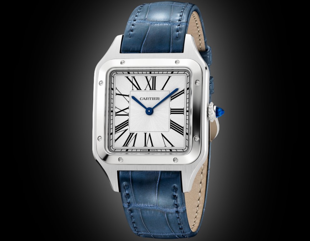 Cartier Santos Dumont WSSA Steel, Analog, Santos-Dumont, Quartz