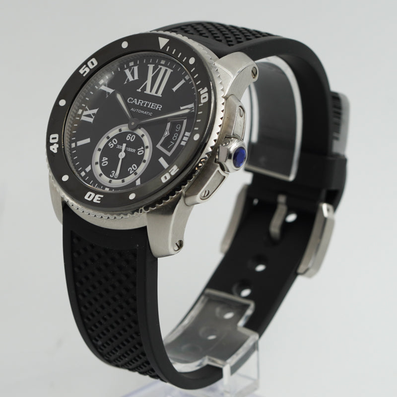 Cartier Calibre de Cartier Diver W710 Black Dial, Stainless Steel