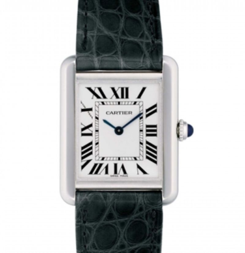 Cartier Tank Solo W520 Silver Dial, Stainless Steel, 30.0 mm