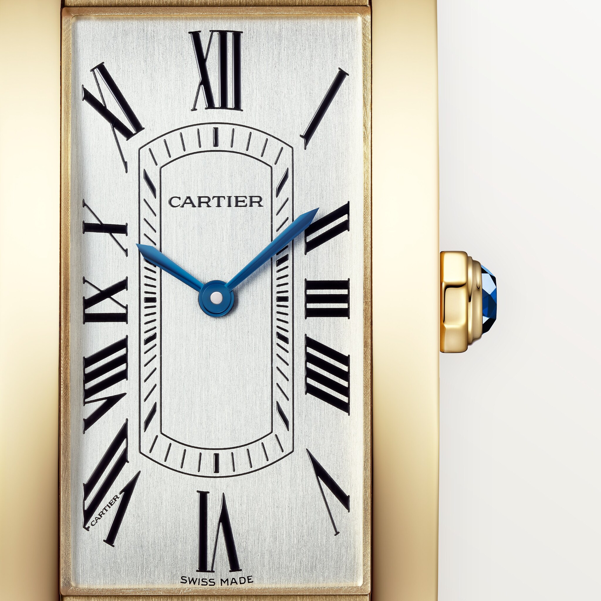 Cartier Tank Americaine WGTA Yellow Gold, Analog, Self Winding