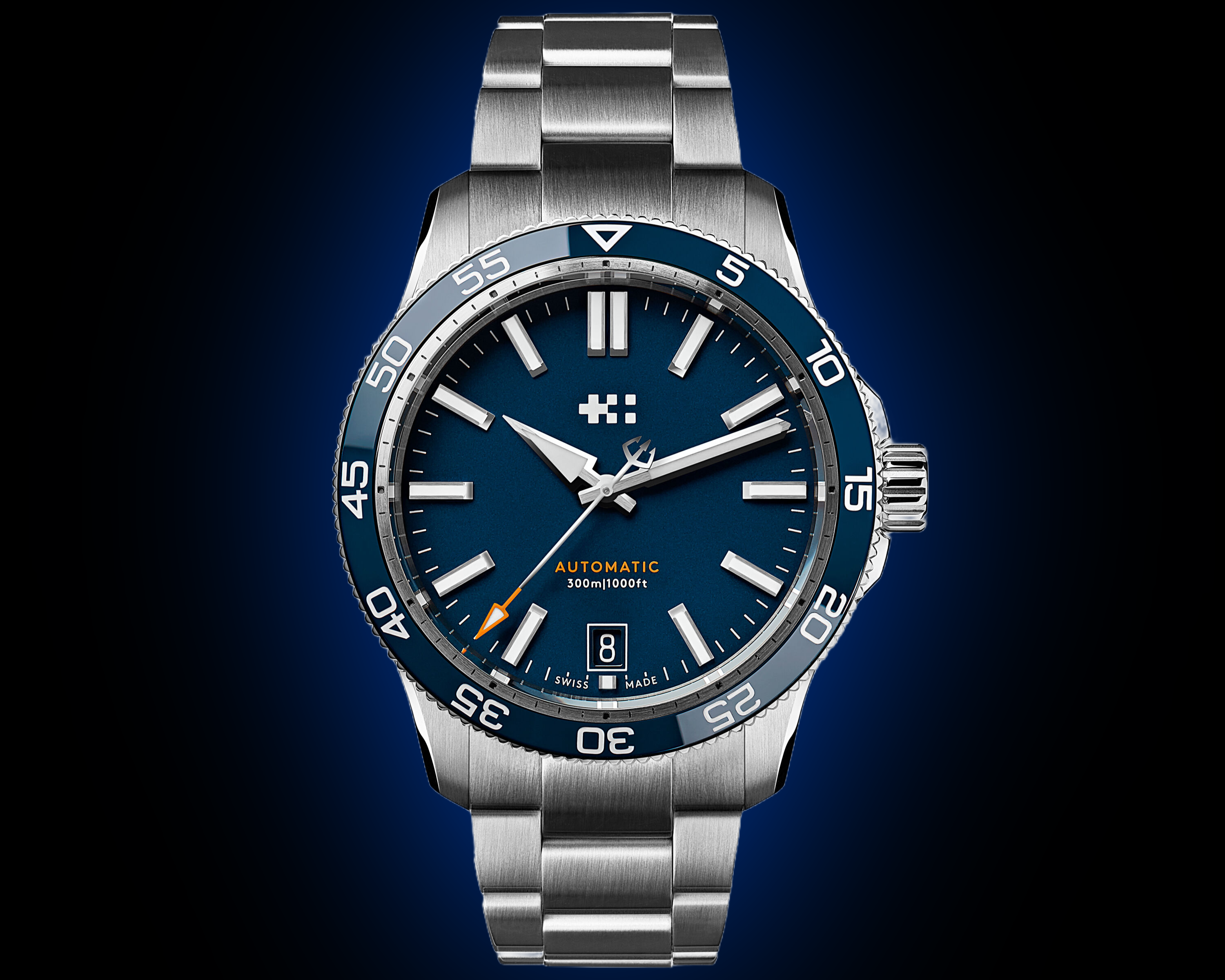 コロン様 Christopher Ward Trident C60 Blue Dial, Stainless Steel, 38.0 mm