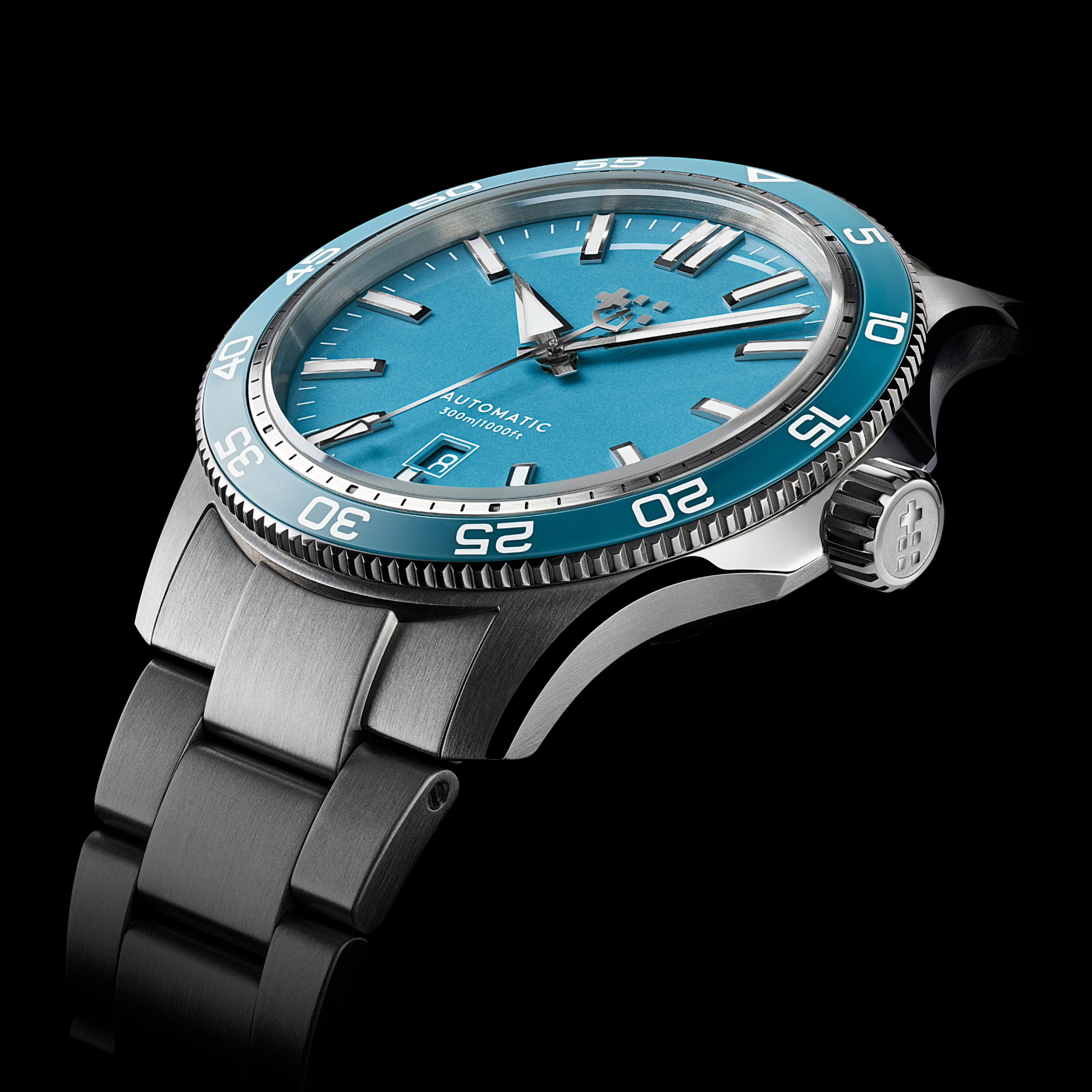 Christopher Ward Trident C60 Pool Blue Dial, Stainless Steel, 42.0