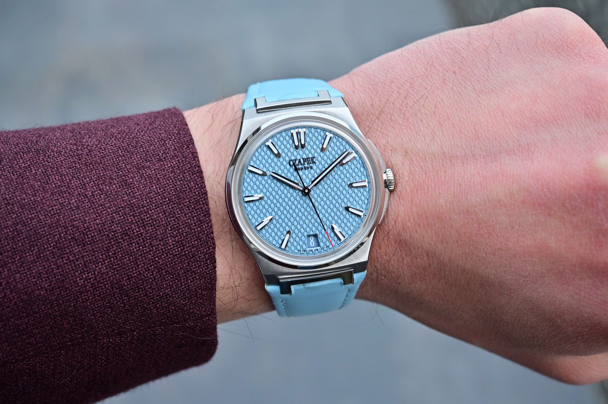 Czapek Antarctique Glacier Blue Dial, 38.5 mm, Passage de Drake S 