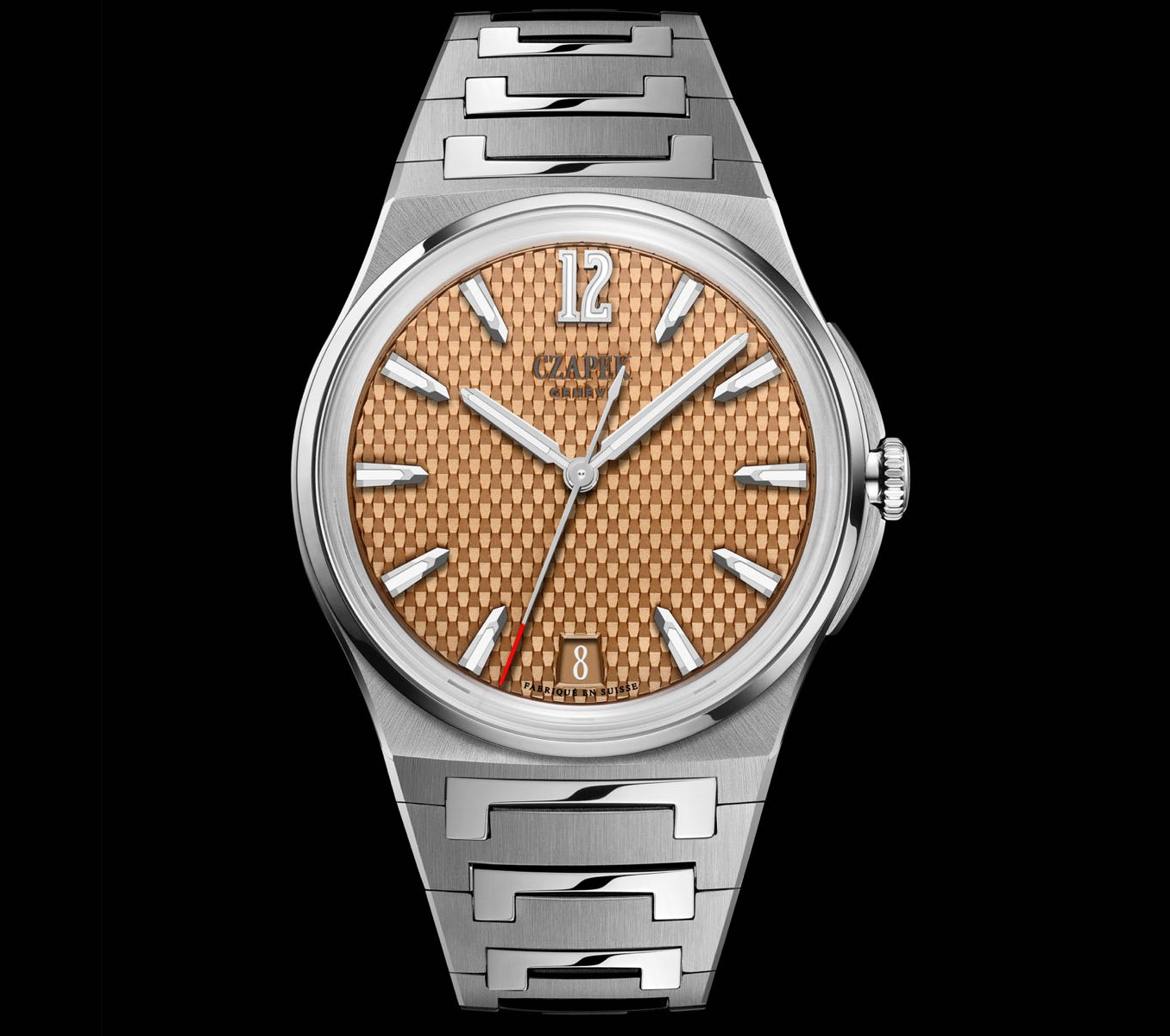 Czapek Antarctique Dark Salmon Dial, 38.5 mm, Self Winding, 120.0 m