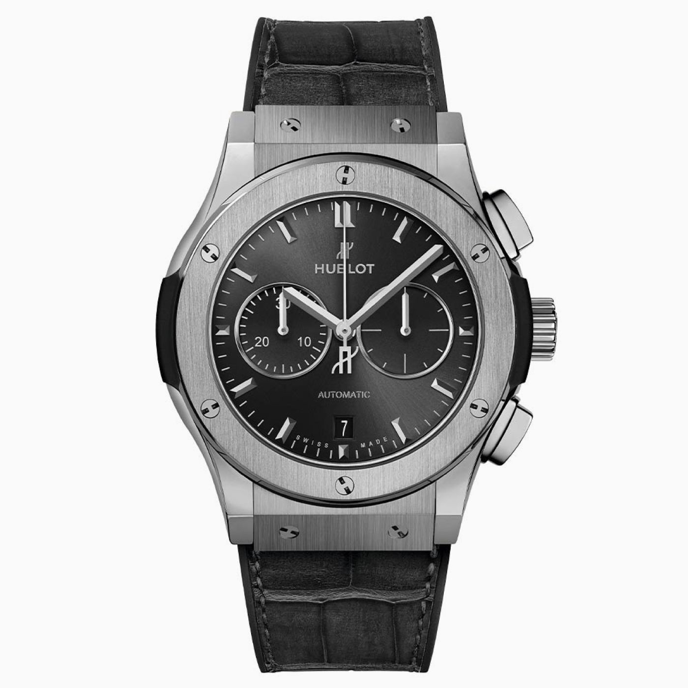 Hublot Classic Fusion Grey Dial, Titanium, mm, Chronograph