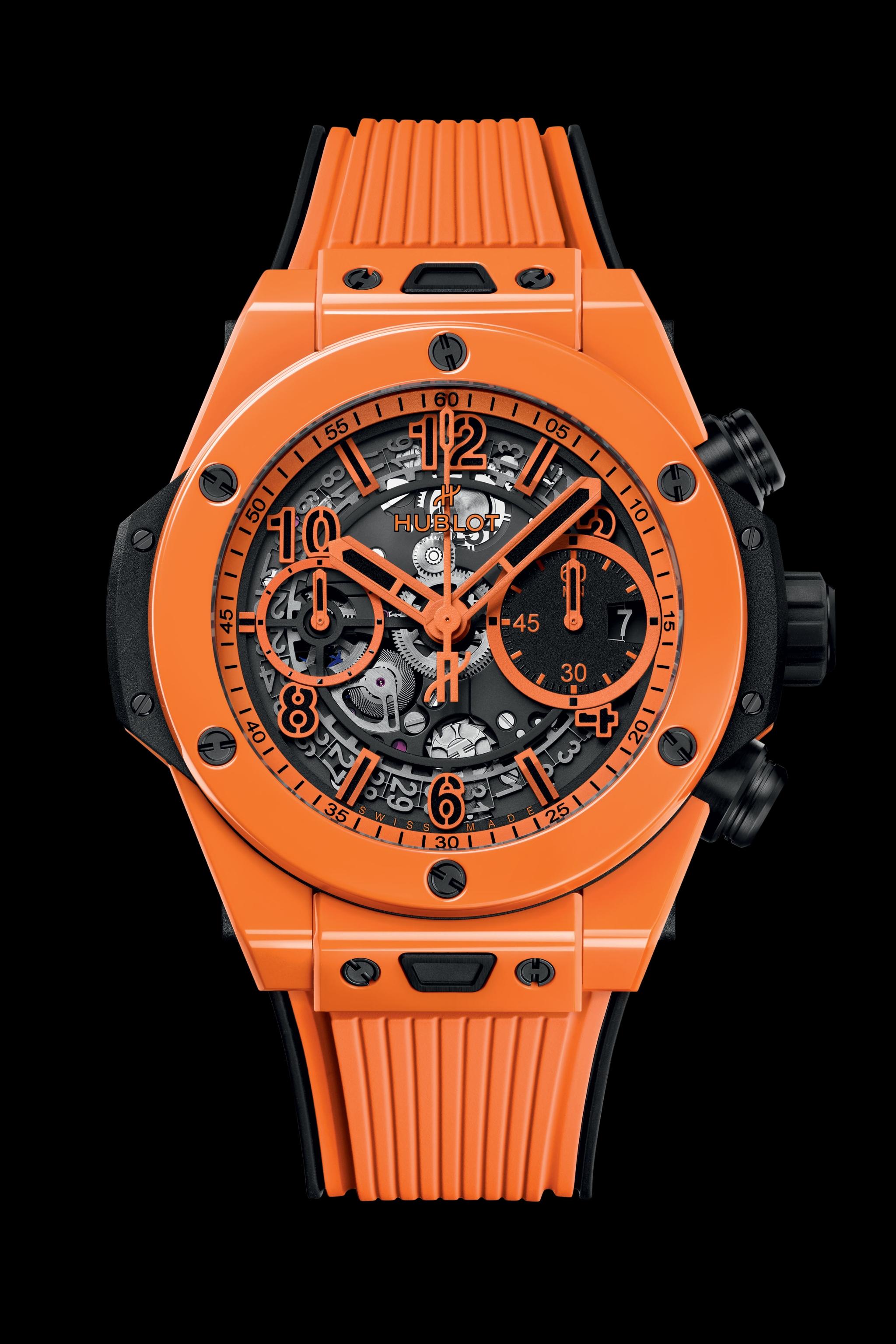 daiki様 純正 HUBLOT オレンジ 迷彩 Hublot Big Bang Unico 441.CU Orange Dial, 42.0 mm, Manual Winding