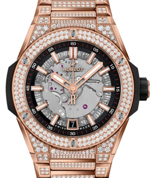Hublot Big Bang 40 18k King Gold Pavé, mm, Integrated