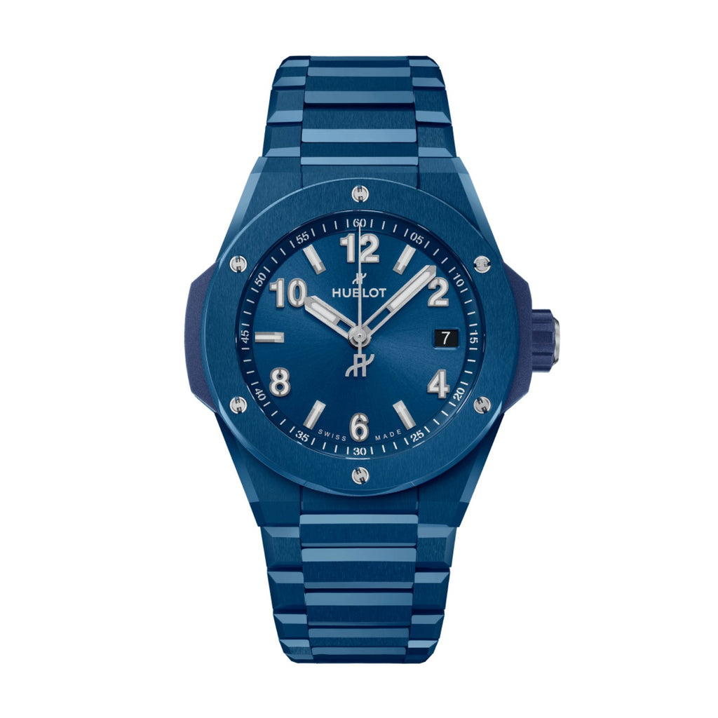 Hublot Big Bang 38 457.EX Satin-Finished Blue Sunray Dial, 38.0 mm