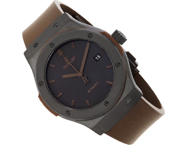 T 11点レオンクロー原色コード付+2点レオンクレストコード付き Hublot Classic Fusion 542.CI.1191.RX.PLP17 Black Dial