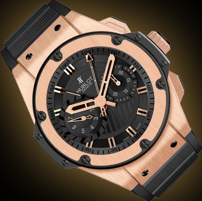 Hublot Big Bang 715.PX Black Dial, 18k Rose Gold, 48.0 mm, King Power