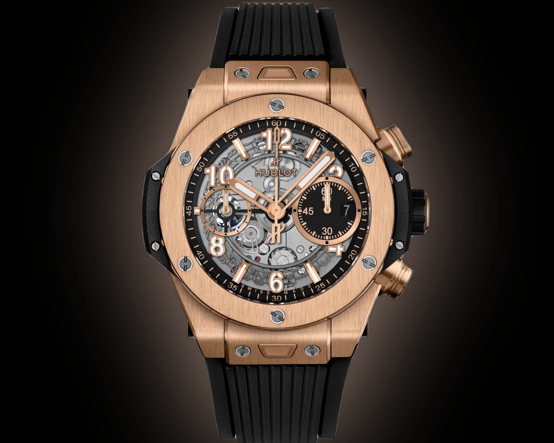 Hublot Big Bang Unico 441.OX Matte Black Dial, 18K King Gold, 42.0 