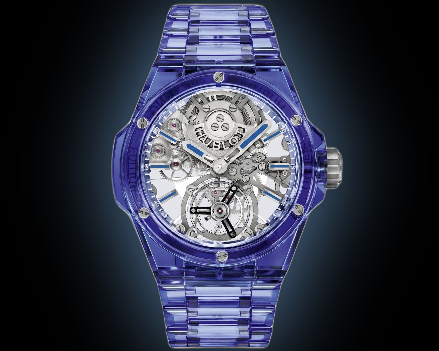Hublot Big Bang 455.JL Blue Sapphire Crystal, 43.0 mm, Tourbillon